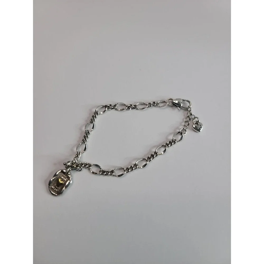 Brighton Love From The Heart Charm Bracelet Silver Tone Jewelry